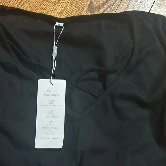 NIASHOT Womens Long Sleeves Tops V Neck Casual Fall Sweaters NWT Size XL - Picture 3 of 6